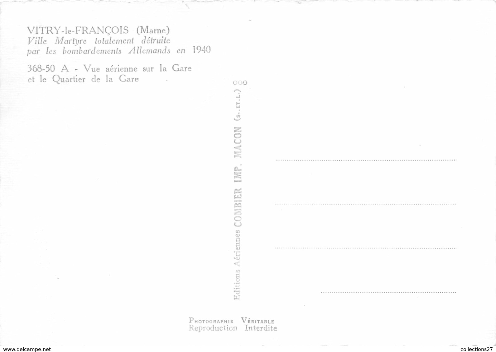 51-VITRY-LE-FRANCOIS- VUE AERIENNE SUR LA GARE ET LE QUARTIER DE LA GARE - Vitry-le-François