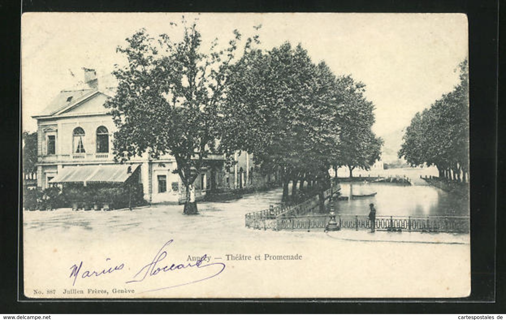 CPA Annecy, Théatre Et Promenade - Annecy