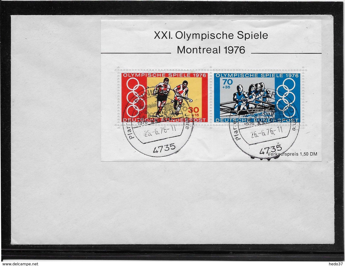 Thème Jeux Olympiques - Montréal 1976 - Sports - Enveloppe - Summer 1976: Montreal