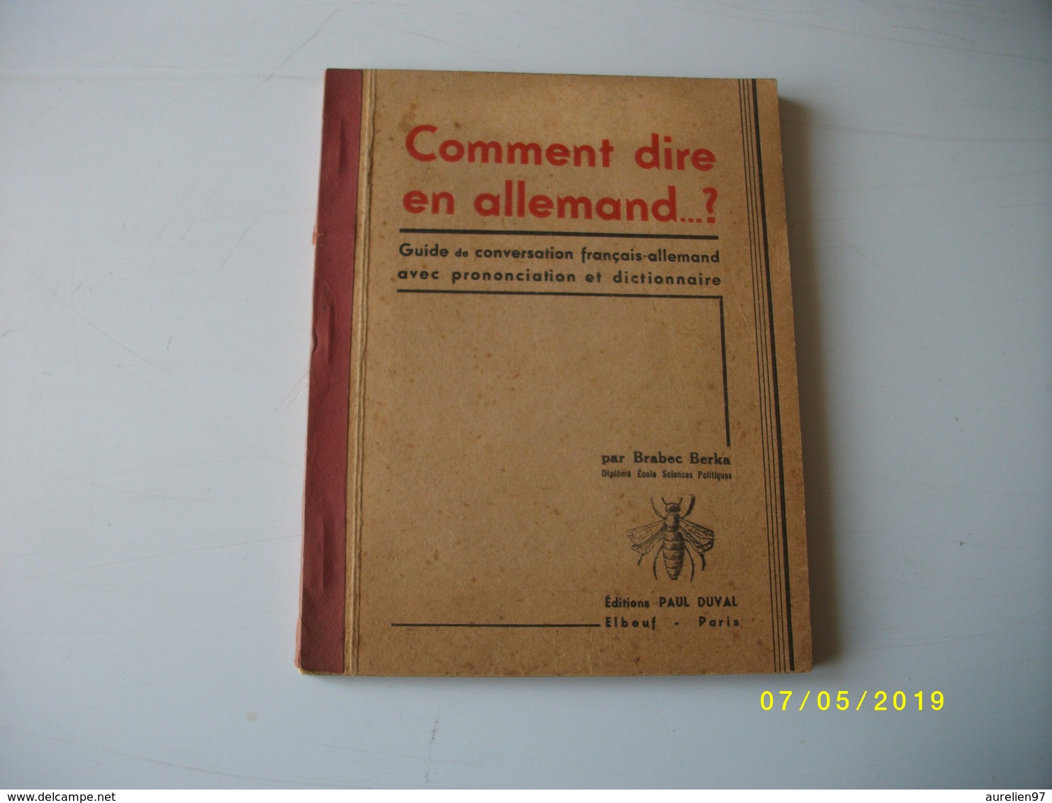 Comment Dire En Allemand 1940 - Livres Anciens