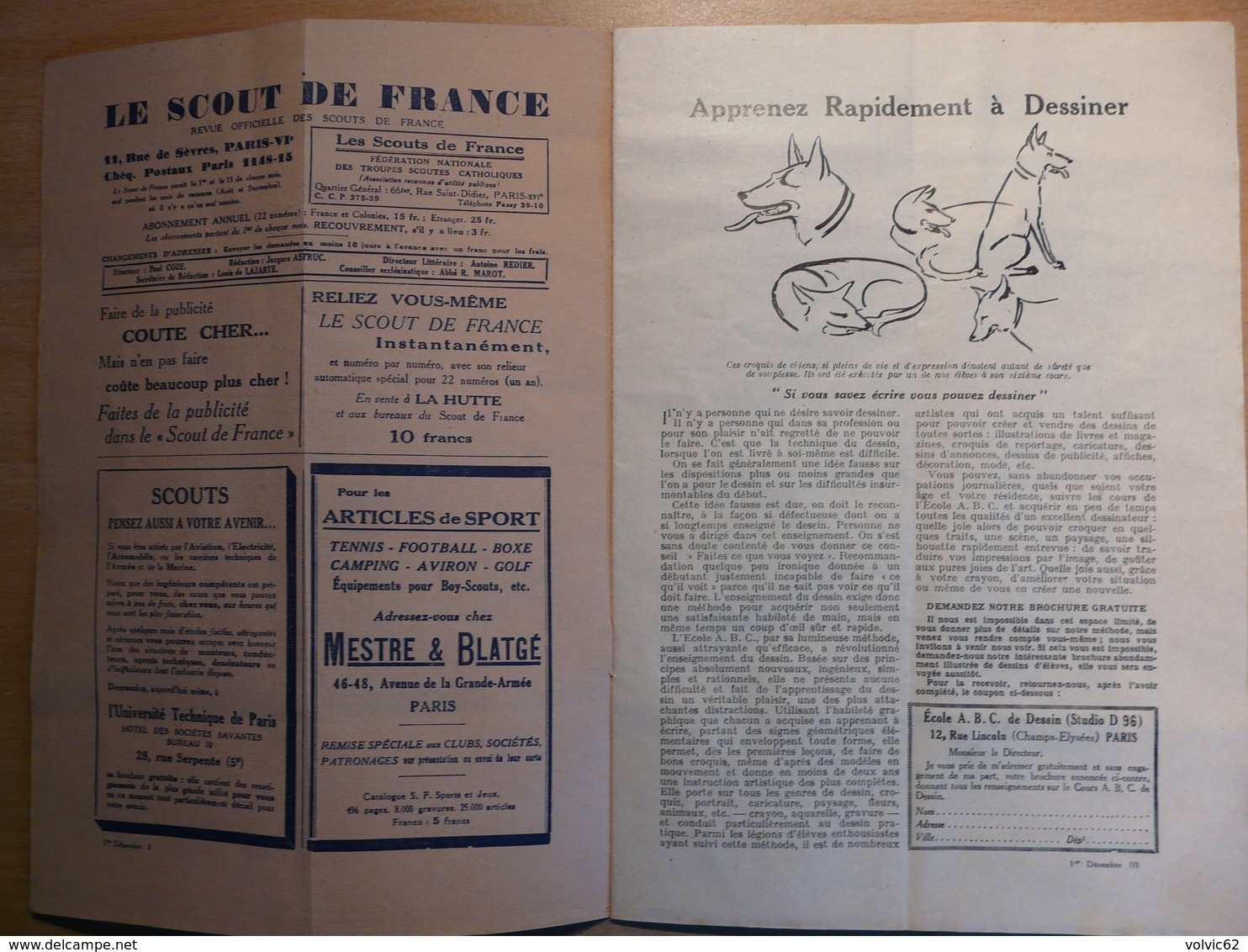 Revue Scout De France 122 1930 Messe Vignemale Marin Pampold  Vie En Régions - 1900 - 1949