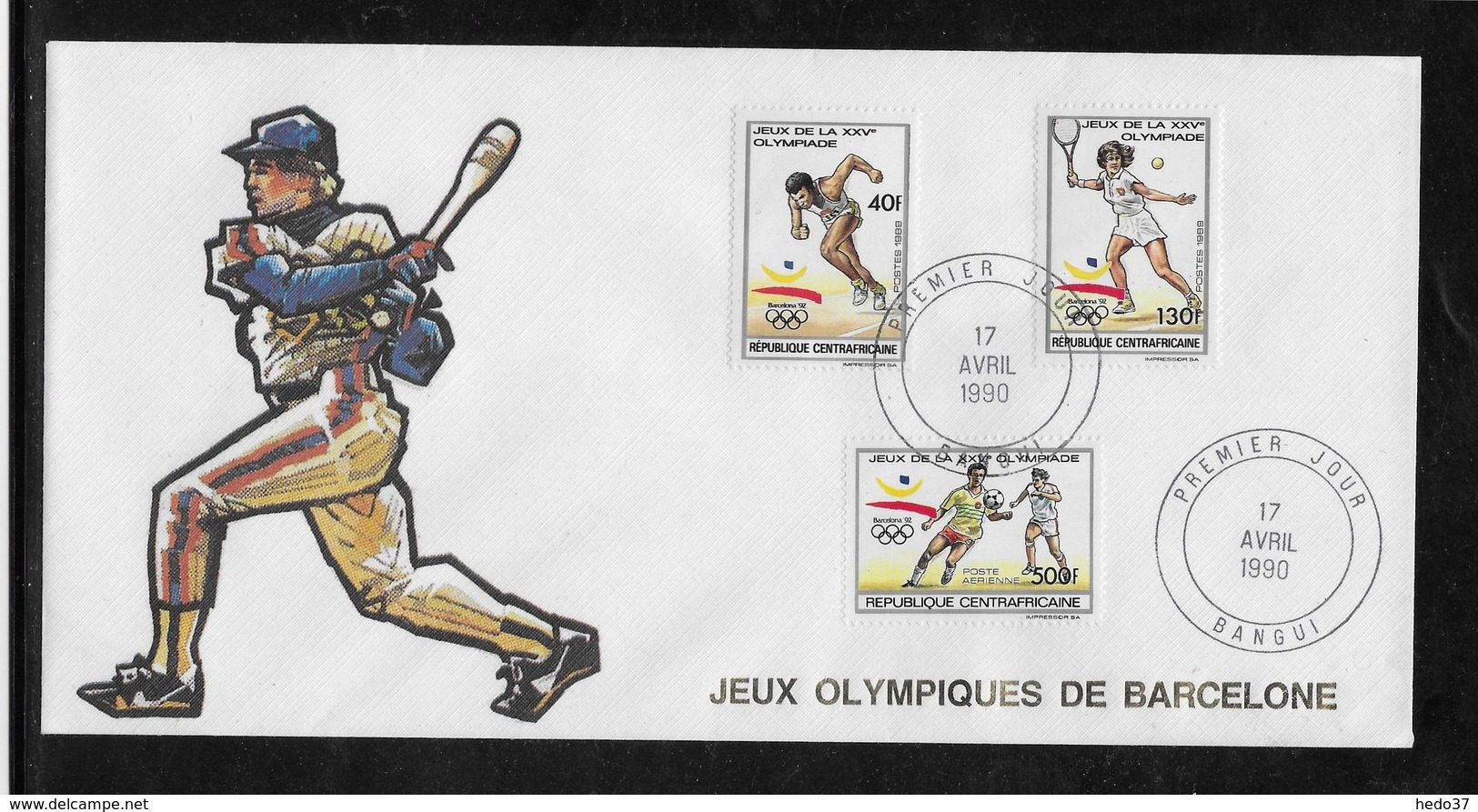 Thème Jeux Olympiques -  Barcelone 1992 - Sports - Enveloppe - Summer 1992: Barcelona