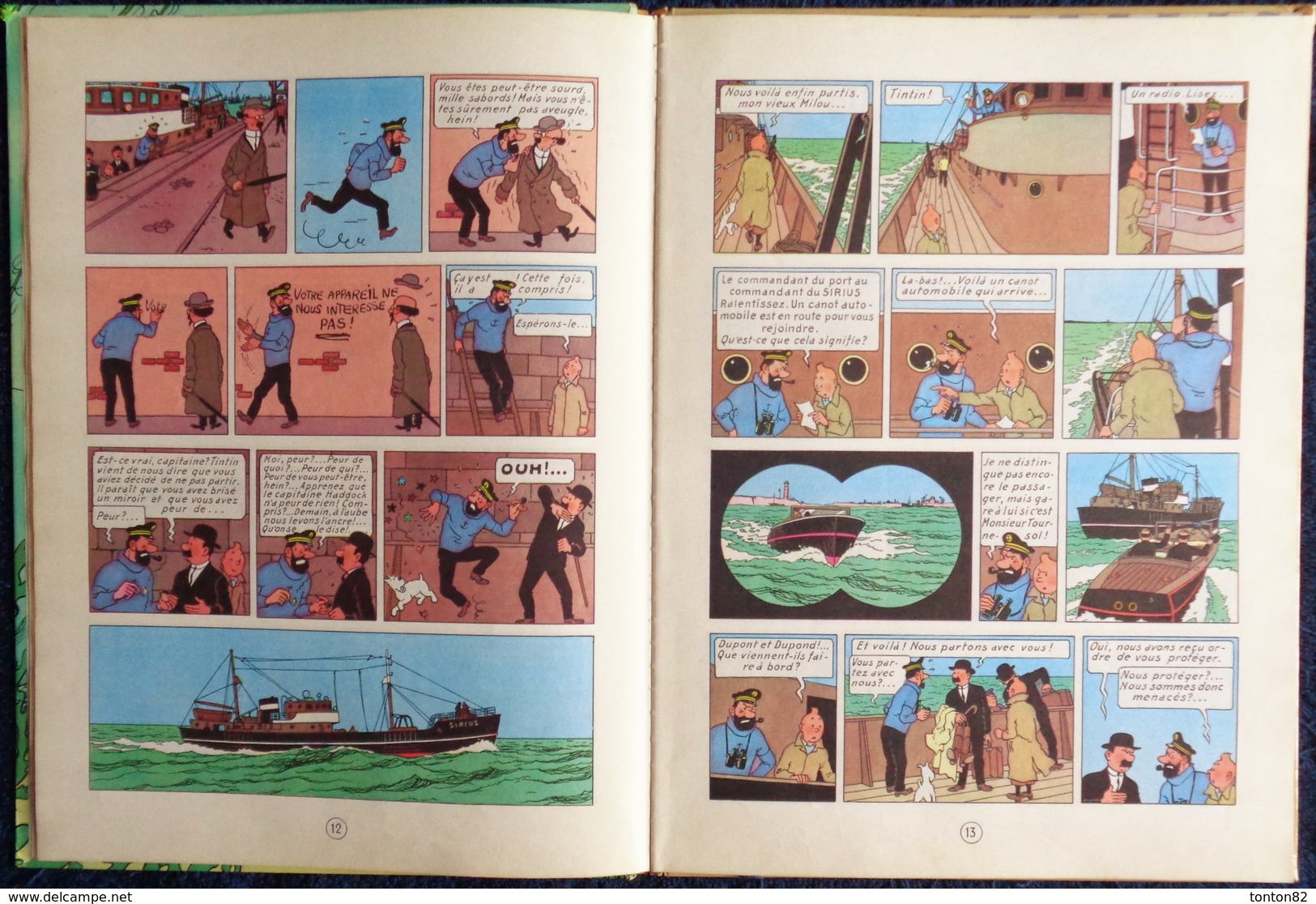 Hergé - Les Aventures de Tintin ( 12 ) - Le Trésor de Rackham le Rouge - Casterman - ( 1966 ) .