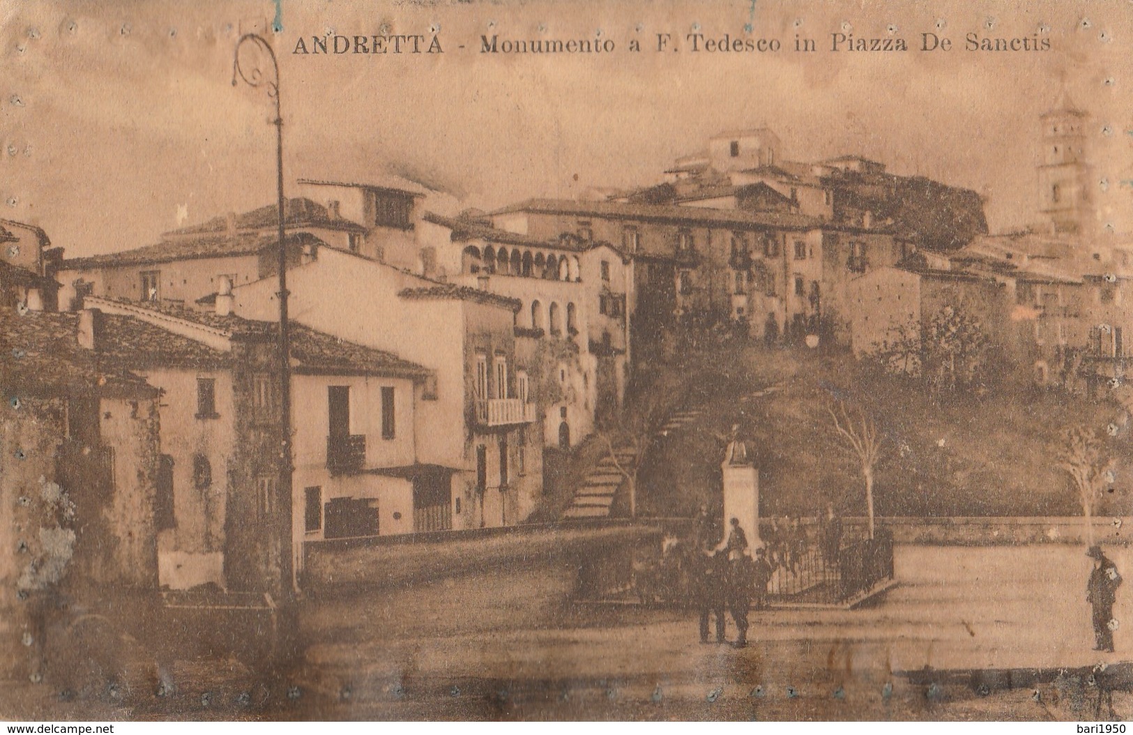 ANDRETTA ( Avellino) - Monumento A F. Tedesco In Piazza De Sanctis - Avellino