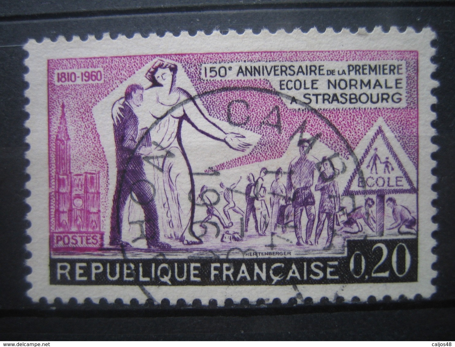 FRANCE    N° 1254 - OBLITERATION RONDE - Usati