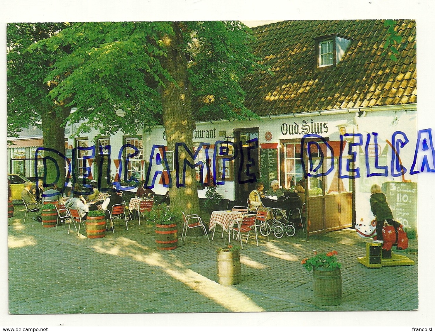 Pays-Bas. Zeeland. Sluis. Café Restaurant "Oud Sluis". Animée. Uitgave Den Hollander - Hotels & Restaurants