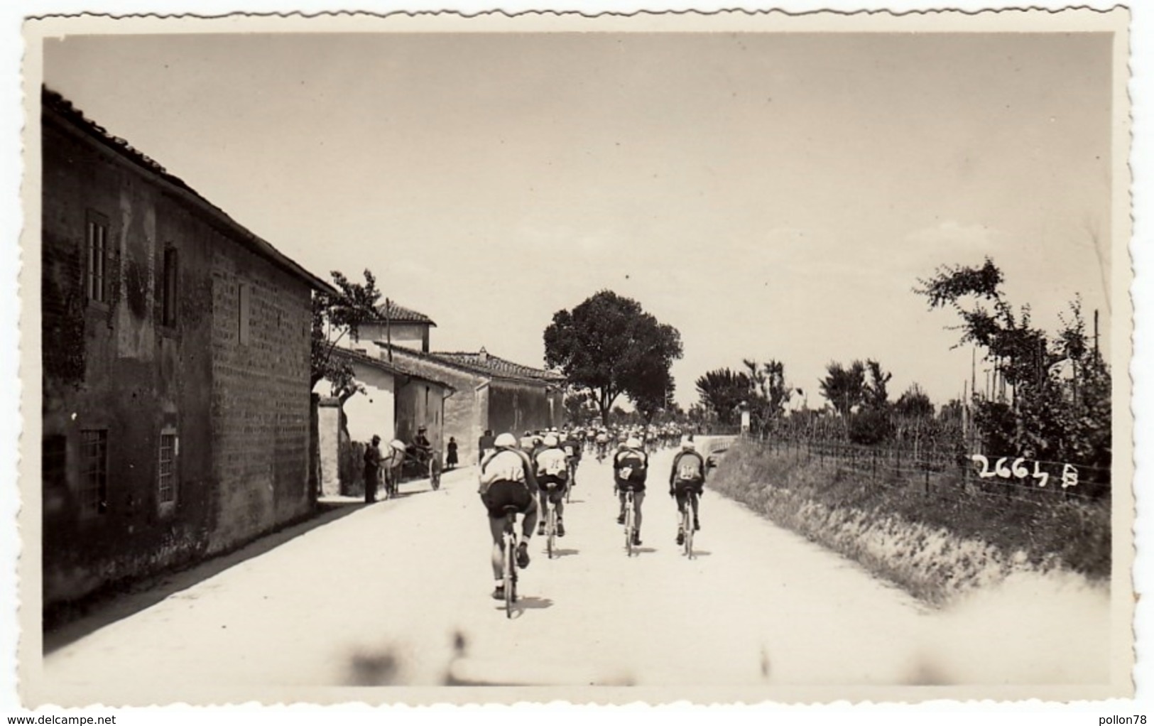 FOTOGRAFIA - CICLISMO - GARA CICLISTICA ANTEGUERRA - LUOGO DA CLASSIFICARE - Vedi Retro - Ciclismo