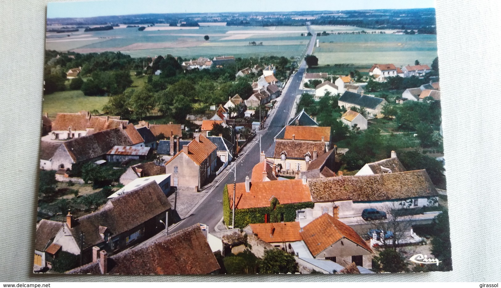 CPSM GENOUILLY CHER VUE AERIENNE ROUTE DE THENIOUX ED CIM 1977 - Other & Unclassified