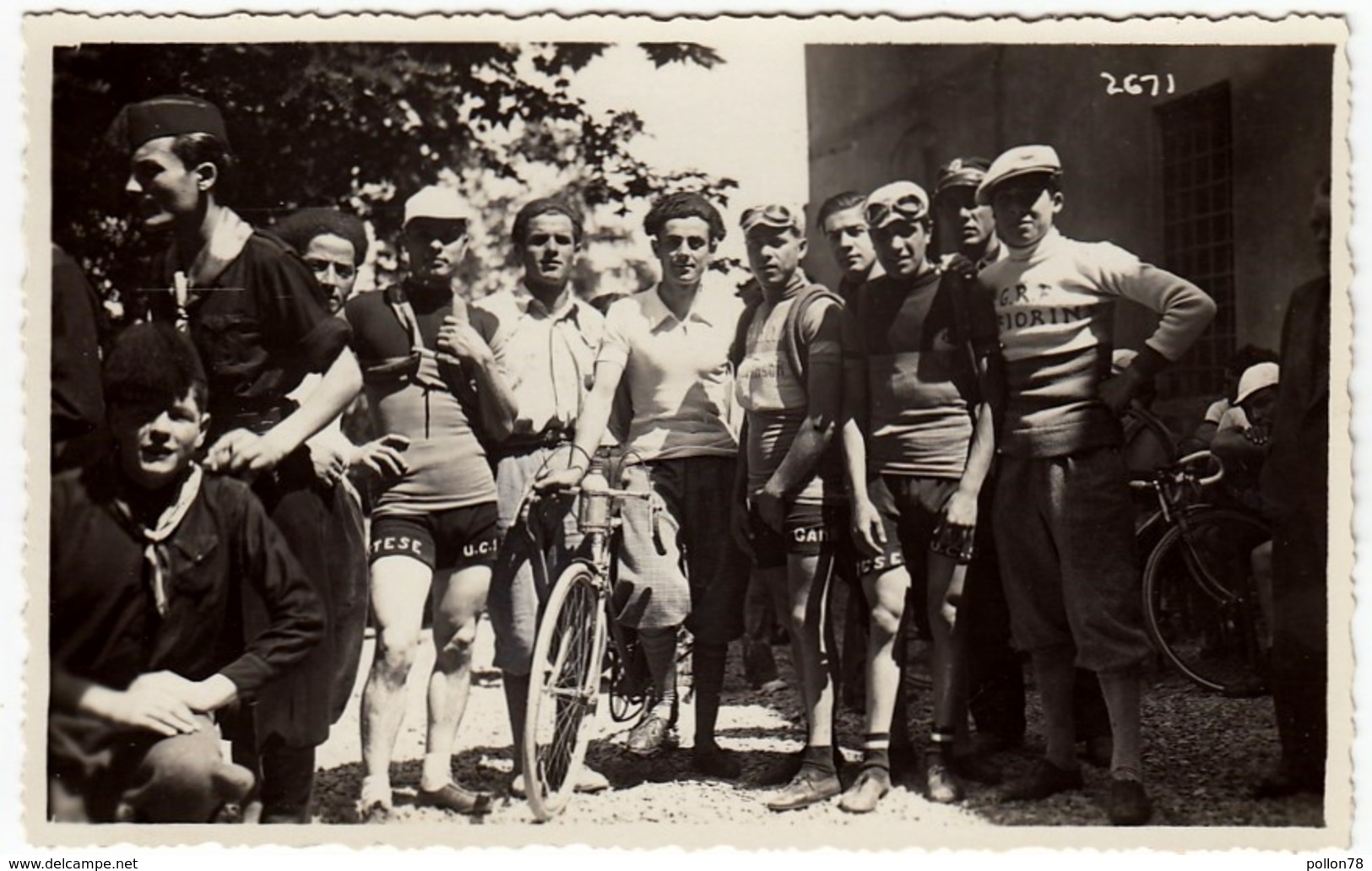 FOTOGRAFIA - CICLISMO - GARA CICLISTICA ANTEGUERRA - LUOGO DA CLASSIFICARE - Vedi Retro - Ciclismo