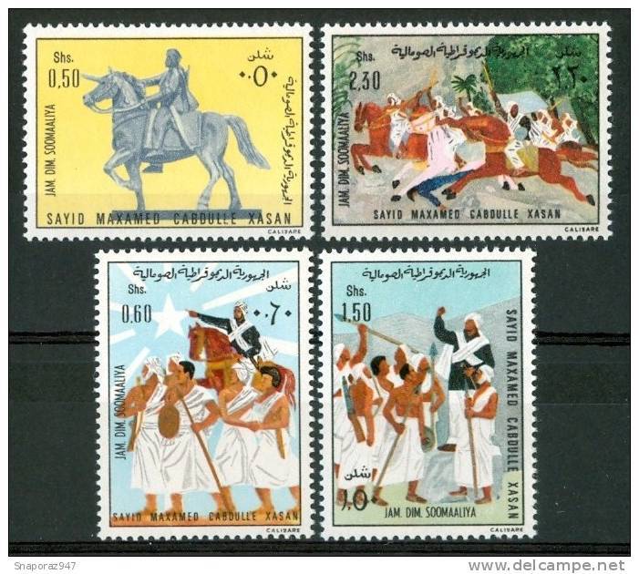 1976 Somalia Memorial Sayed Mohamed Adulla Hassan Poète Et Hèros National Set MNH** - Somalia (1960-...)