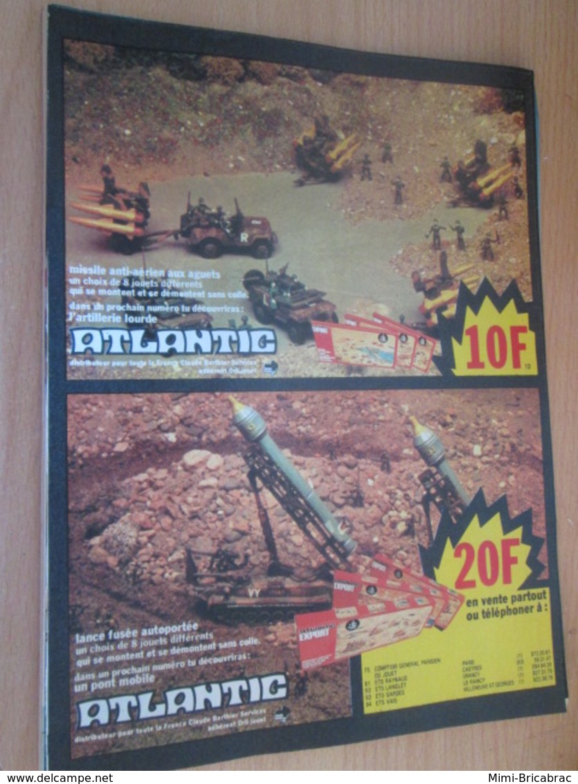 SPI2019 Pour  Collectionneurs  PUBLICITE Années 60/70 : FIGURINES ATLANTIC  Format Page A4 Issu De Revue SPIROU 1976 - Militaires