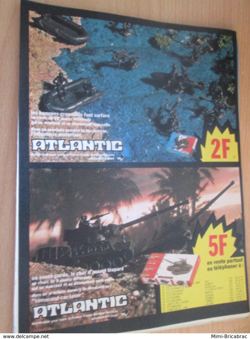 SPI2019 Pour  Collectionneurs  PUBLICITE Années 60/70 : FIGURINES ATLANTIC  Format Page A4 Issu De Revue SPIROU 1976 - Militaires