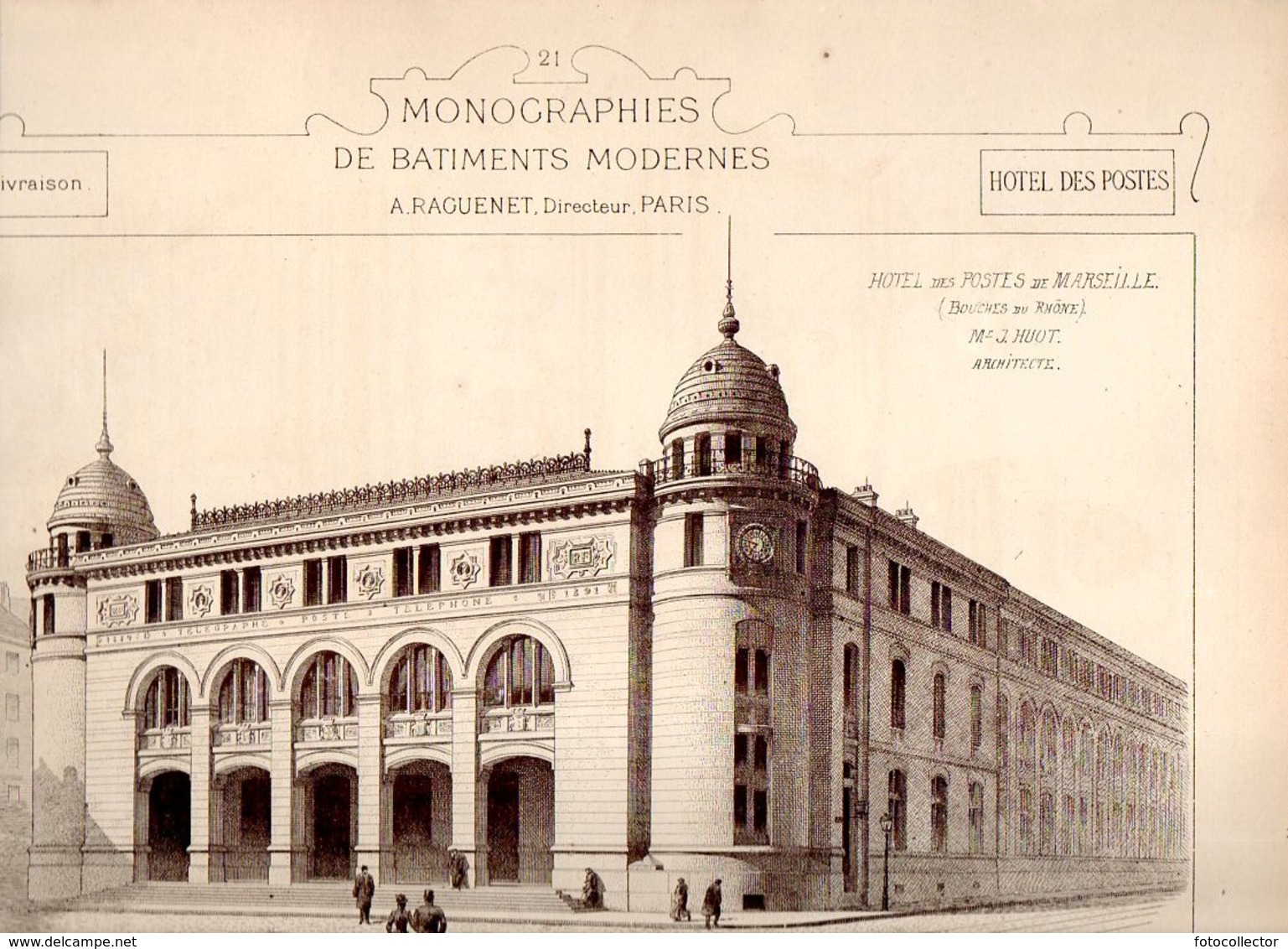 Architecture : Monographies De Bâtiments Modernes N° 80 : Hôtel Des Postes De Marseille (13) - Architecture