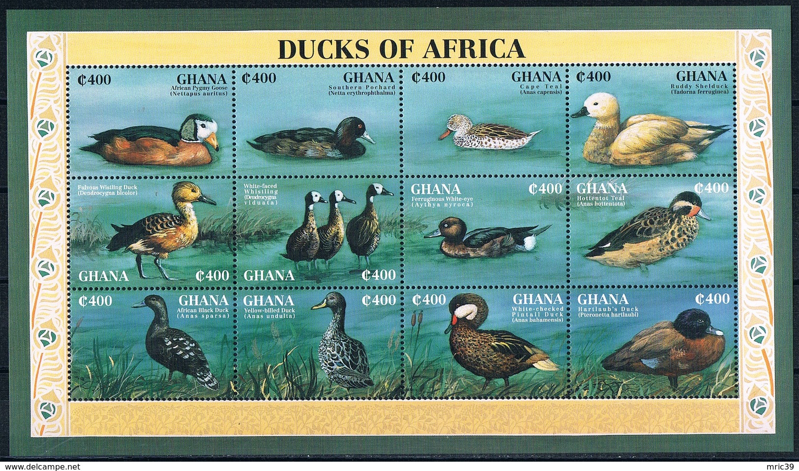 Bloc Sheet Oiseaux Canards Birds Ducks Neuf  MNH ** Ghana 1995 - Canards