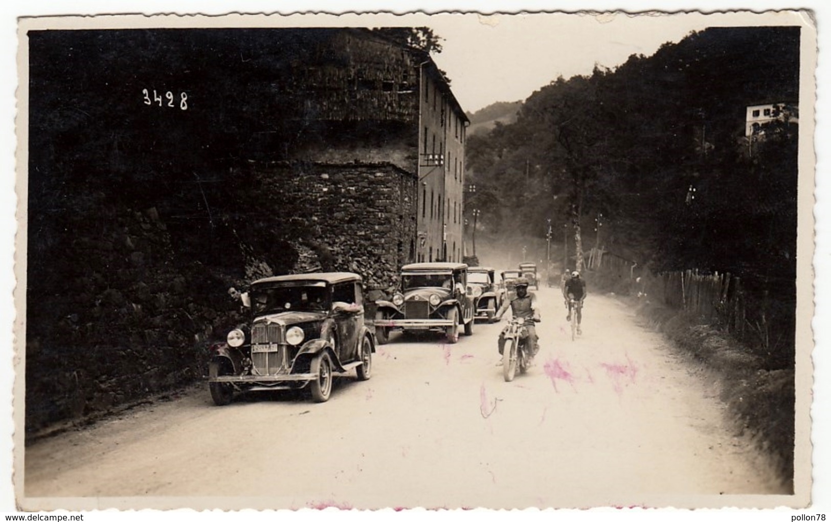 FOTOGRAFIA - CICLISMO ANTEGUERRA - CORSA CICLISTICA - COPPA GABRIELLA ZUCCHI - AUTOMOBILI - CARS - Vedi Retro - Ciclismo