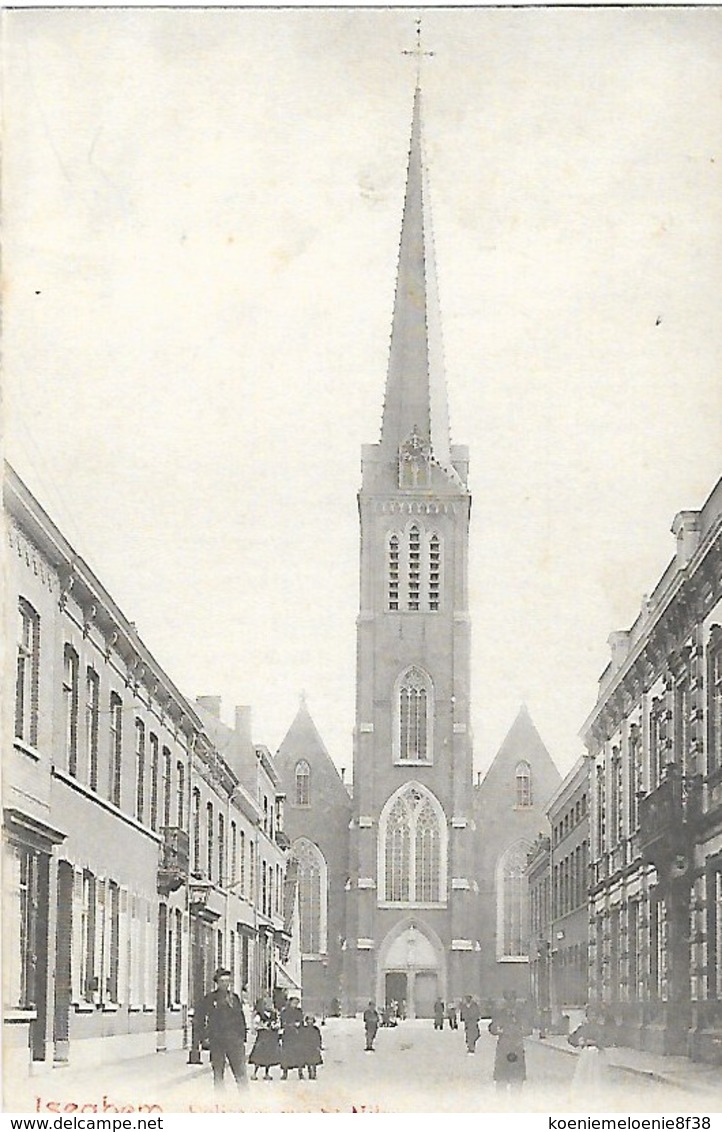 ISEGHEM - EGLISE ET RUE ST HILON - Andere & Zonder Classificatie