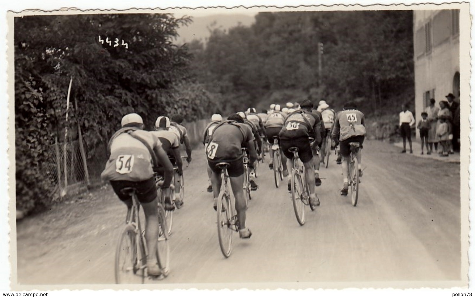 FOTOGRAFIA - CICLISMO - CORSA CICLISTICA - ANTEGUERRA - LUOGO DA CLASSIFICARE - Vedi Retro - Ciclismo