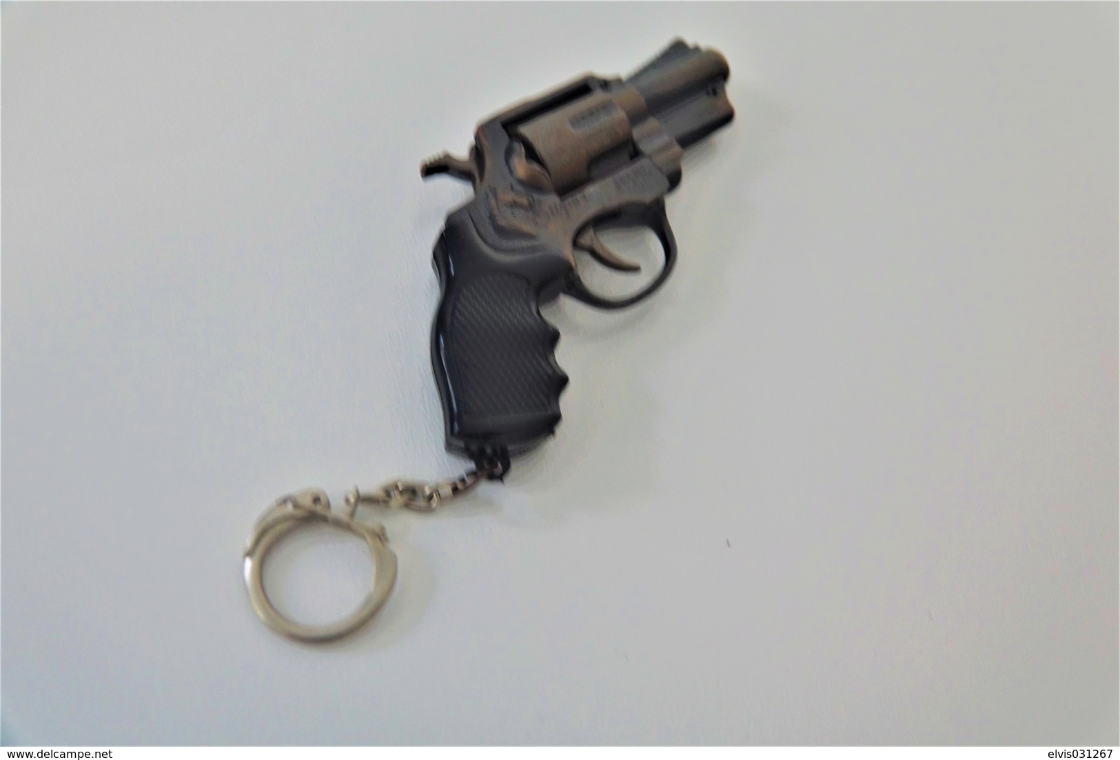 Vintage TOY GUN : SUPER COLT COBRA D&E 358 Revolver - L=9cm - Keychain 19**s - Keywords : Cap - Cork - Pistol - Decotatieve Wapens