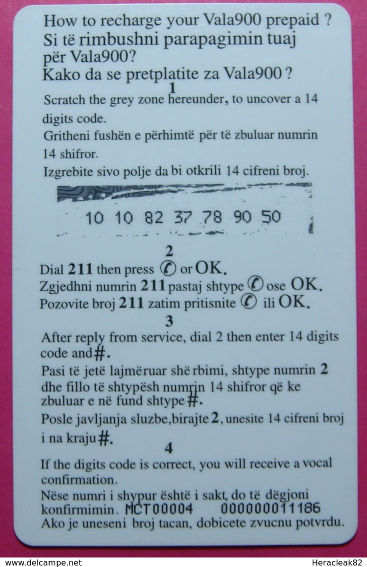 Kosovo Prepaid Phonecard, 100 DM. Operator VALA, *Archeology*, VERY RARE, Serial # 10...., Few Remains - Kosovo