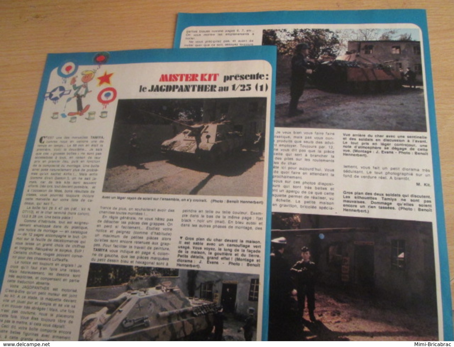 SPI2019 Issu De SPIROU 1975/76 / MISTER KIT Présente : DOUBLE PAGE A4 / LE JAGDPANTHER AU 1/25e - Frankrijk