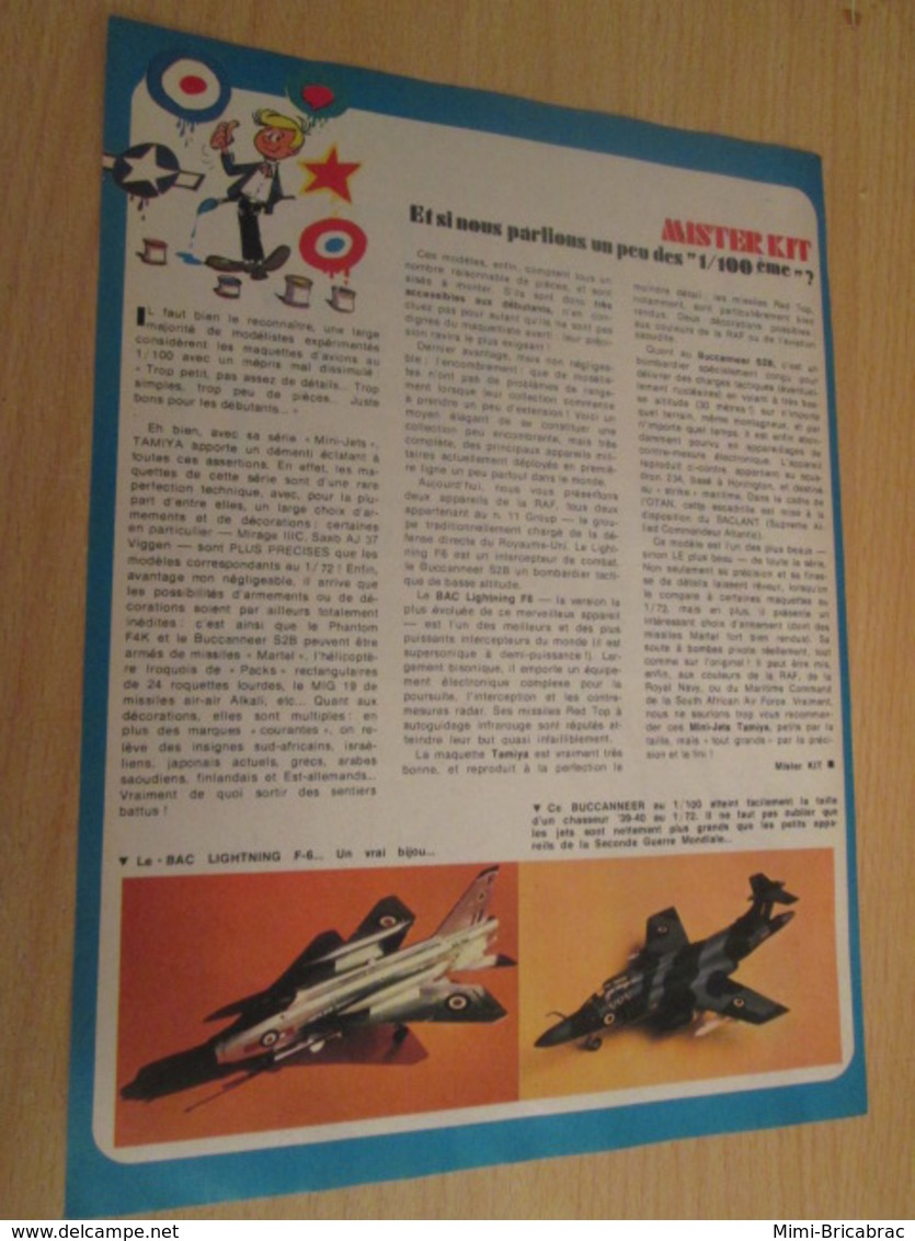 SPI2019 Issu De SPIROU 1975/76 / MISTER KIT Présente : PAGE A4 / MAQUETTES A L'ECHELLE 1/100e - France
