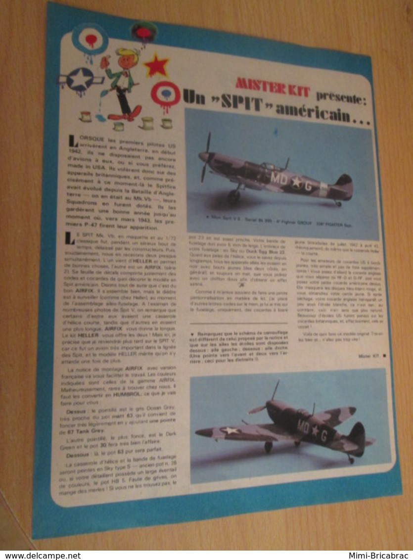 SPI2019 Issu De SPIROU 1975/76 / MISTER KIT Présente : PAGE A4 / UN SPITFIRE AMERICAIN - France