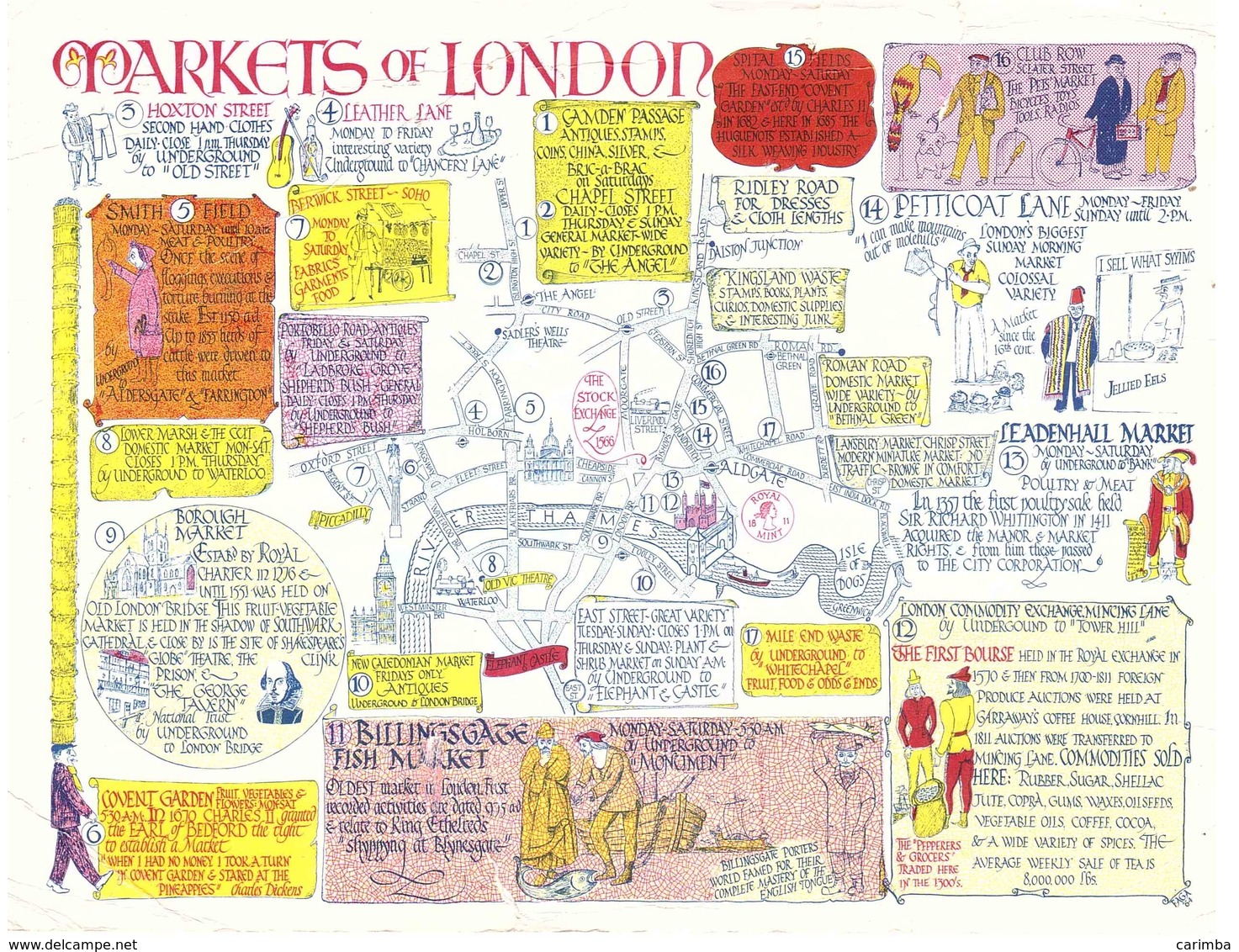 CART X HOLLAND MARKETS OF LONDON THE FAGA SERIES NO.25 - Altri & Non Classificati