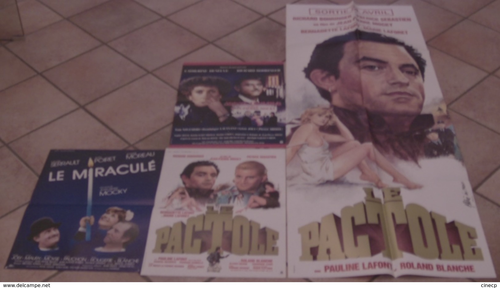 LOT 4 AFFICHES CINEMA FILMS Jean-Pierre MOCKY AGENT TROUBLE LE MIRACULE LE PACTOLE DENEUVE SERRAULT MOREAU - Affiches & Posters