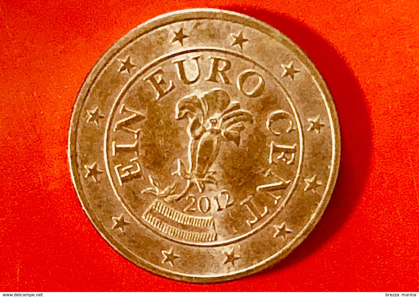 AUSTRIA - 2012 - Moneta - Genziana - Euro - 0.01 - Austria