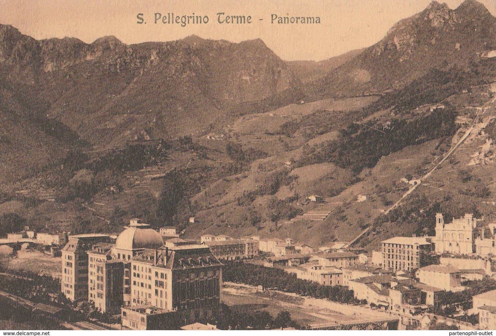 Cartolina  - Postcard /    Viaggiata -  Sent /  San Pellegrino Terme, Panorama - Bergamo