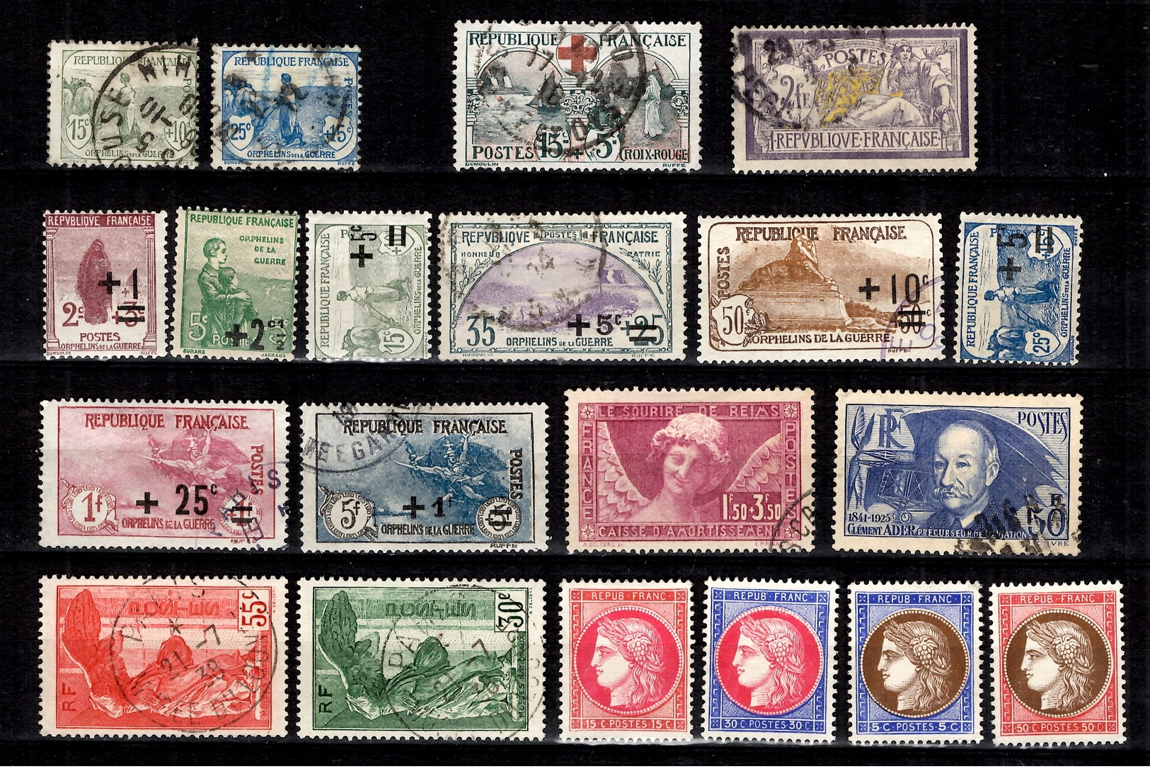 France Belle Petite Collection De Bonnes Valeurs 1900/1938. B/TB. A Saisir! - Collections