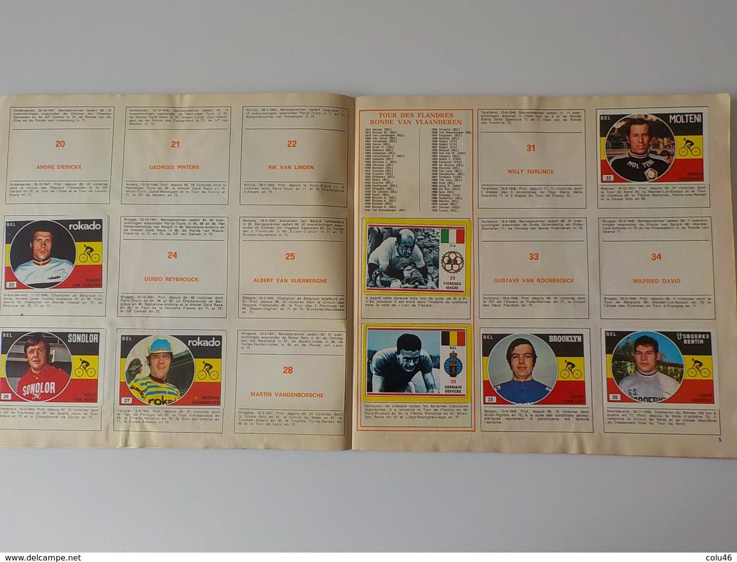 1973 Cyclisme Album Panini Sprint 73 Eddy Merckx Radfahren Wielrijder Chromos - Cyclisme