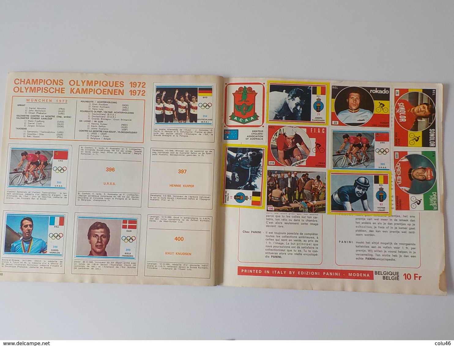 1973 cyclisme album Panini Sprint 73 Eddy Merckx radfahren wielrijder chromos