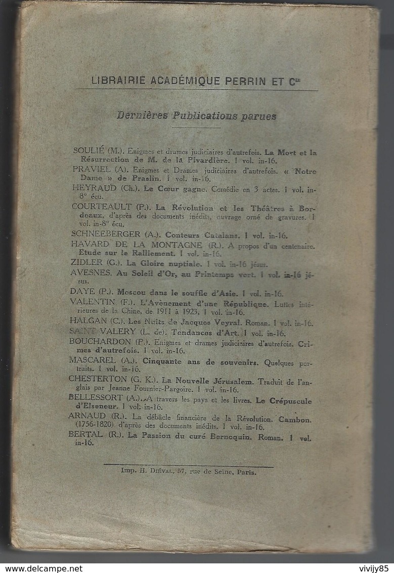 Livre Ancien De 316 Pages  " L'Angleterre Et La VENDEE D'Emile Gabory - GRANVILLE - QUIBERON - ILE D' YEU - 1930 - Pays De Loire