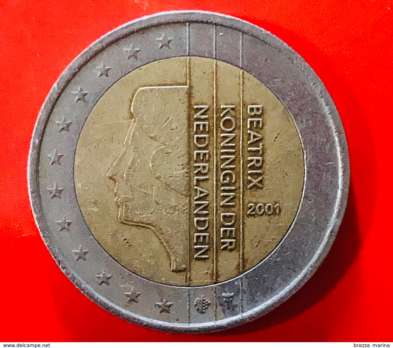 PAESI BASSI - 2001 - Moneta - Effigie Della Regina Beatrice - “Beatrix Koningin Der Nederlanden" - Euro - 2.00 - Paesi Bassi