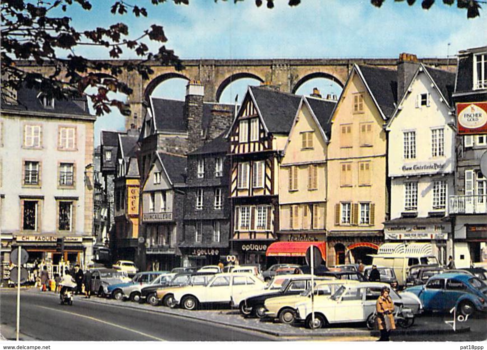 29 - MORLAIX : La Place De Viarmes ( Centre Ville - Commerces - Automobiles ) - CPSM Grand Format 1977 - Finistère - Morlaix