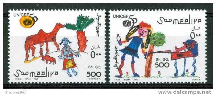 1996 Somalia UNICEF Infanzia Childhood Enfance Set MNH** - Somalia (1960-...)