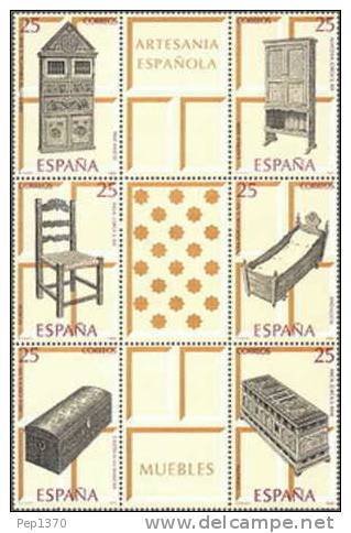 ESPAÑA 1991 - ARTESANIA ESPAÑOLA - MUEBLES - Edifil Nº 3127/3132 - Yvert 2736-2741 - Nuevos