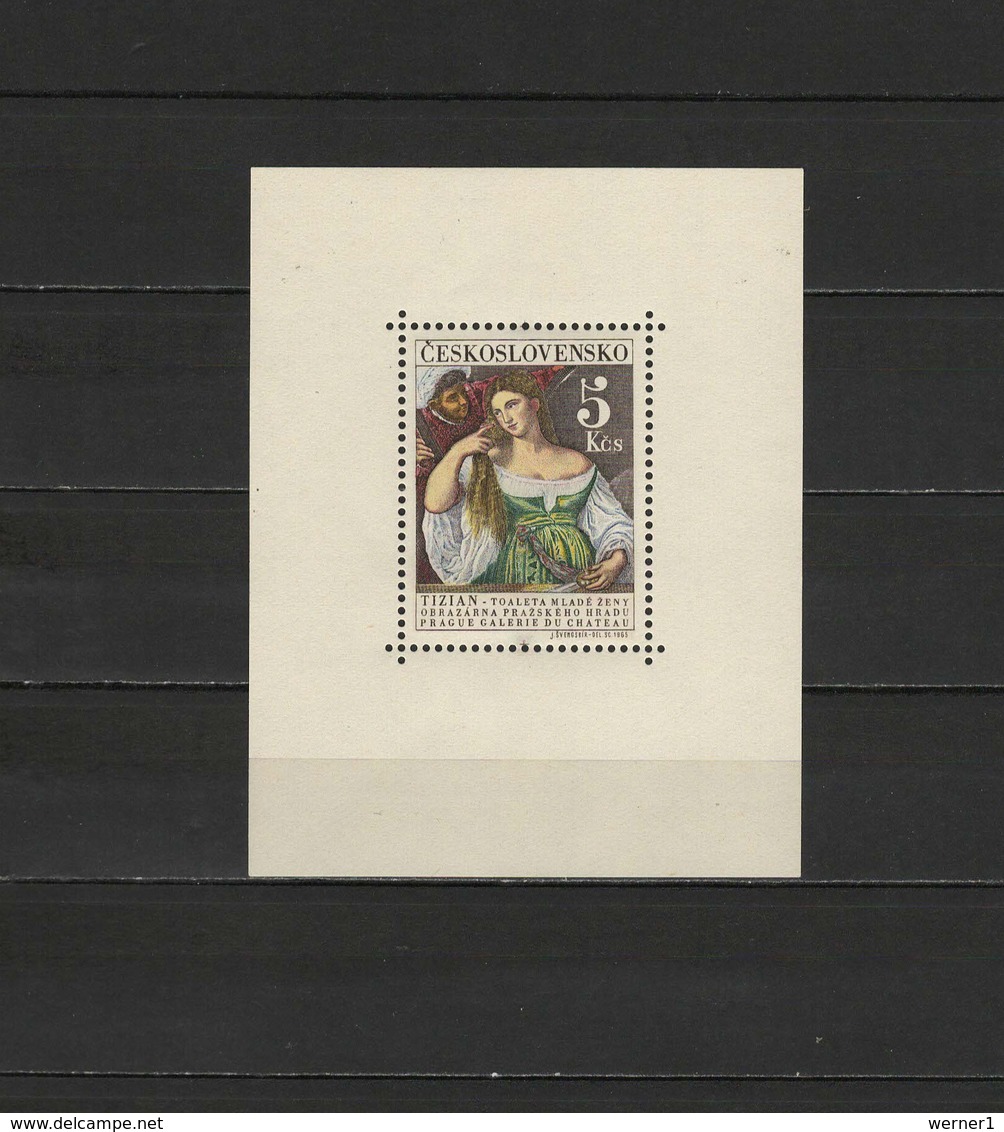 Czechoslovakia 1965 Paintings Titian - Tiziano S/s MNH - Otros & Sin Clasificación