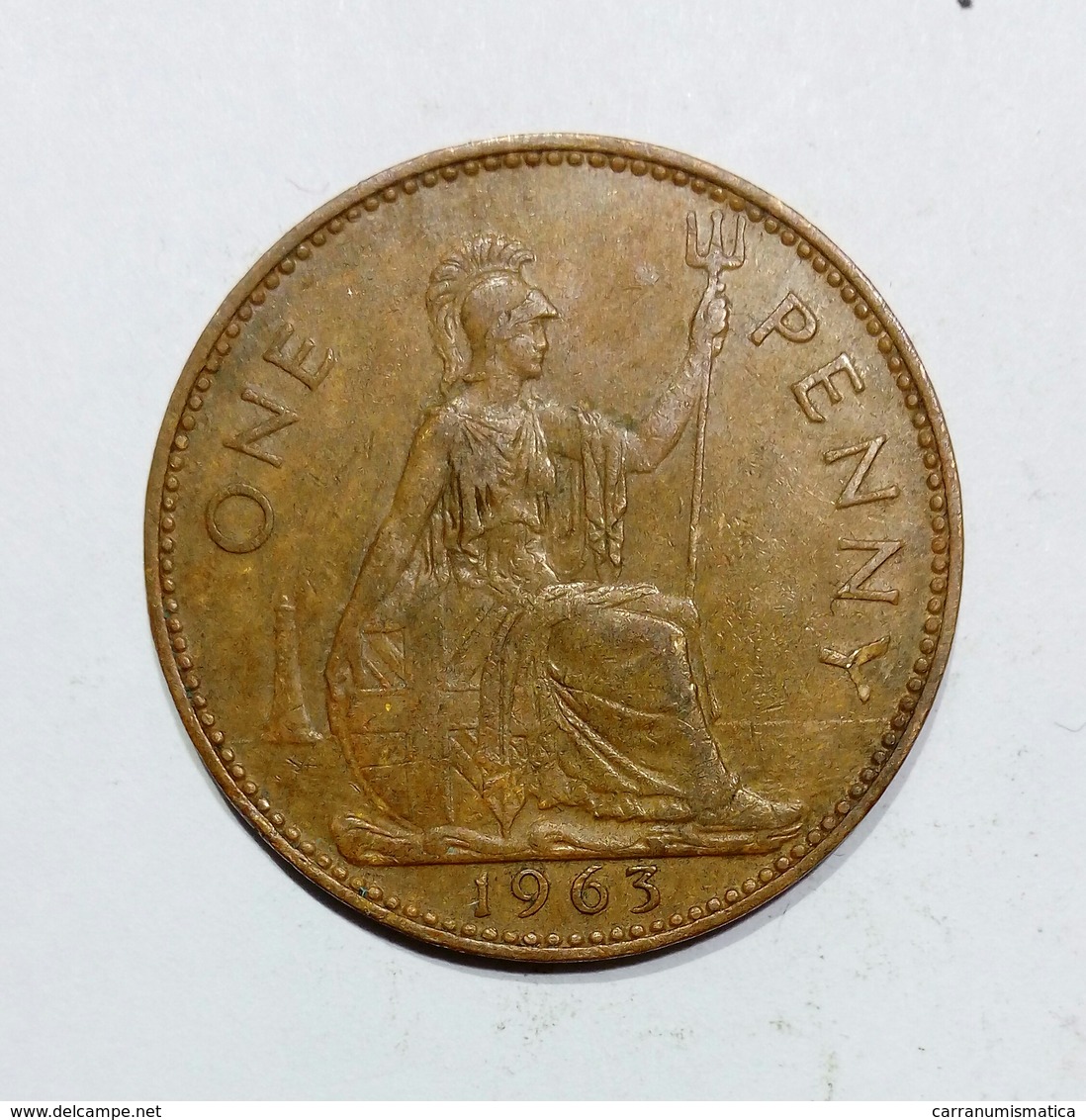 GREAT BRITAIN / GRAN BRETAGNA - One Penny ( 1963 ) Elizabeth II - D. 1 Penny