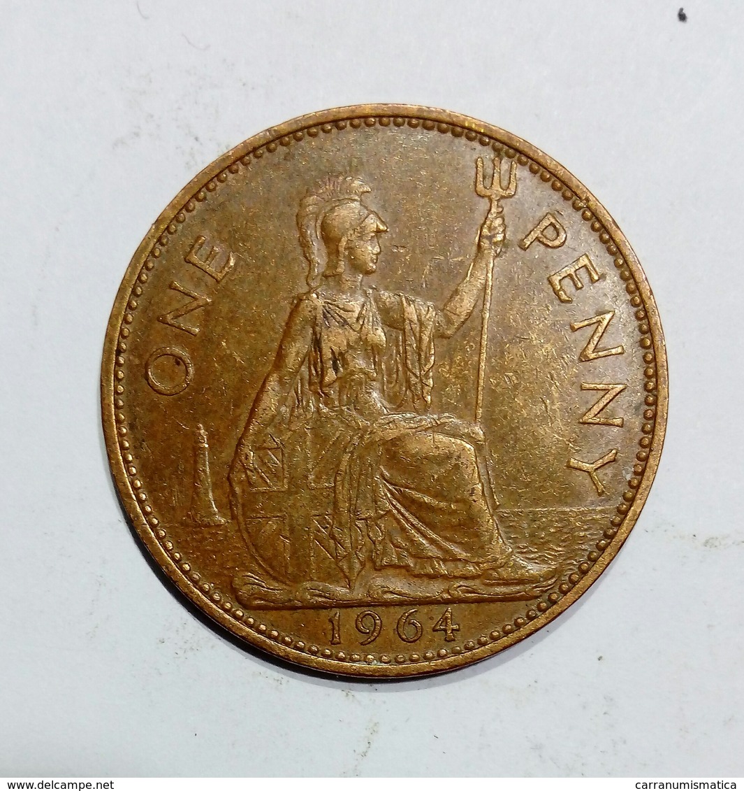 GREAT BRITAIN / GRAN BRETAGNA - One Penny ( 1964 ) Elizabeth II - D. 1 Penny