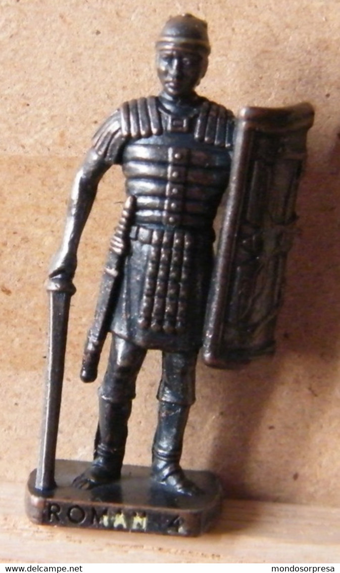 (SLDN°101) KINDER FERRERO, SOLDATINI IN METALLO ROMANI 100/300 N° 4 SCAME BRUNITO - Figurine In Metallo