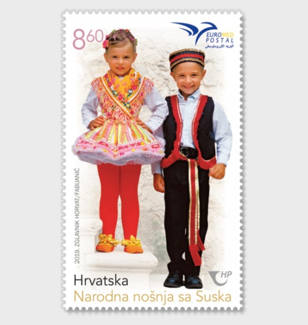 H01 Croatia 2019 Pumed - Mediterranean Folk Costumes MNH Postfrisch - Croatie