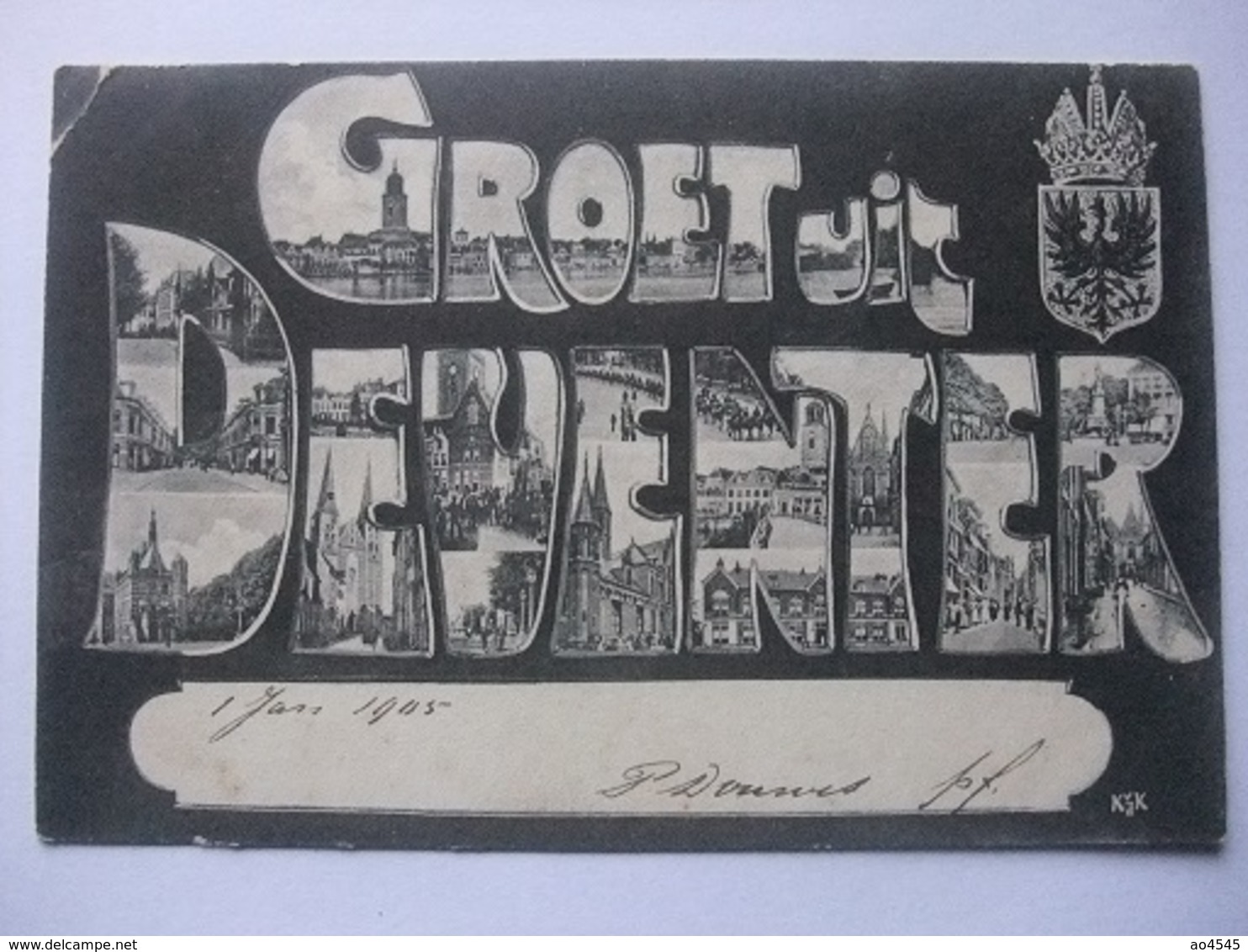 M94 Ansichtkaart Groet Uit Deventer - 1905 - Deventer