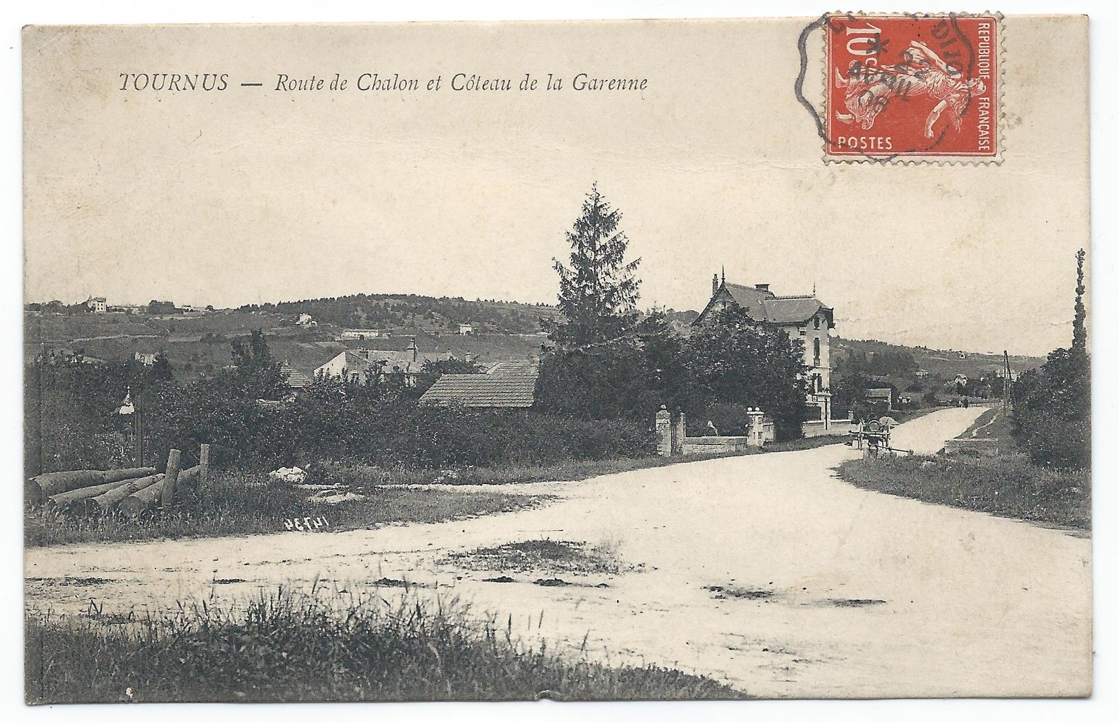 TOURNUS ( 71 - Saône Et Loire ) - Route De Chalon Et Côteau De La Garenne - TTB Etat - Autres & Non Classés