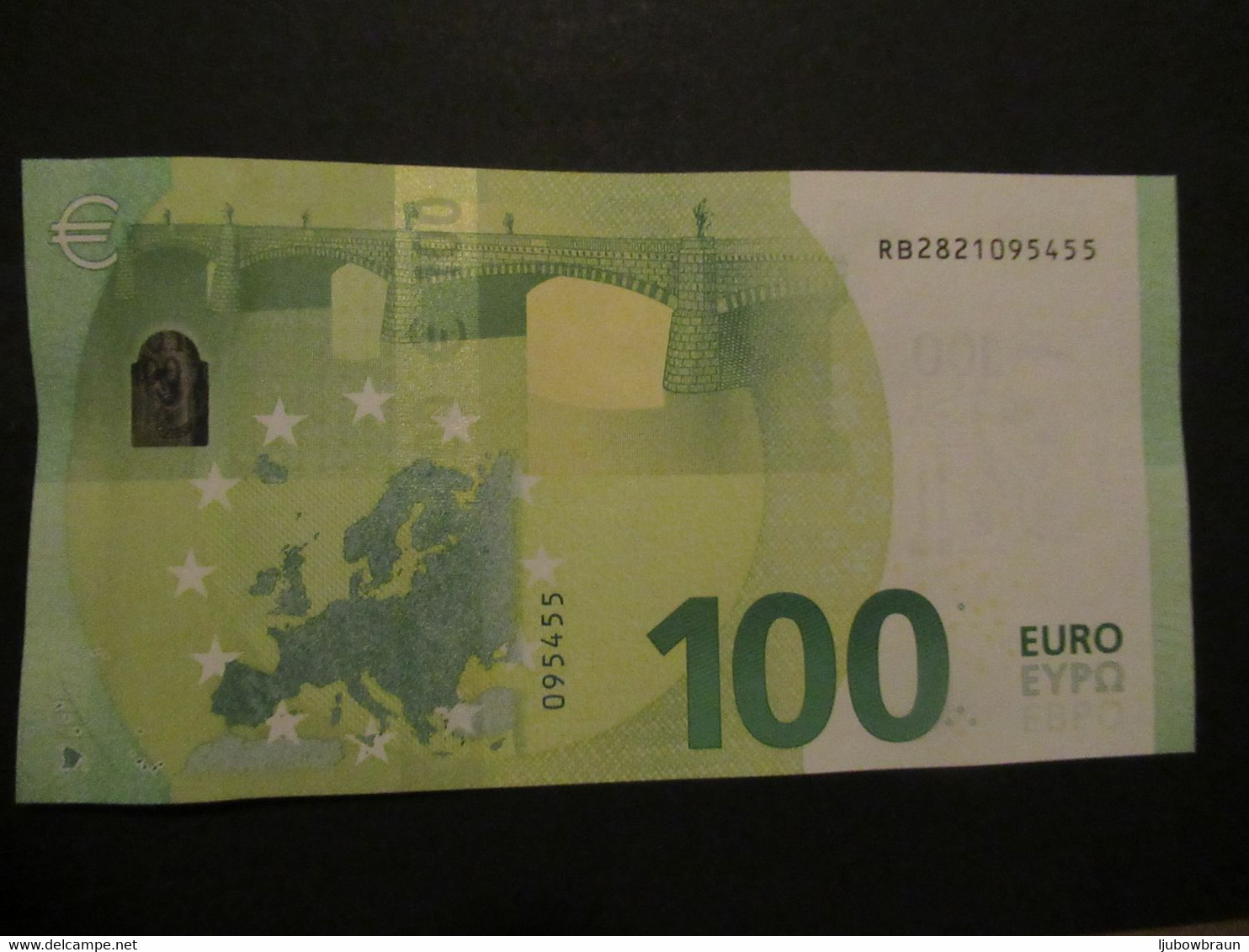 100 Euro-Schein RB(R004, R007, R008, R011)) Draghi Unc. Preiß Für 1x - 100 Euro