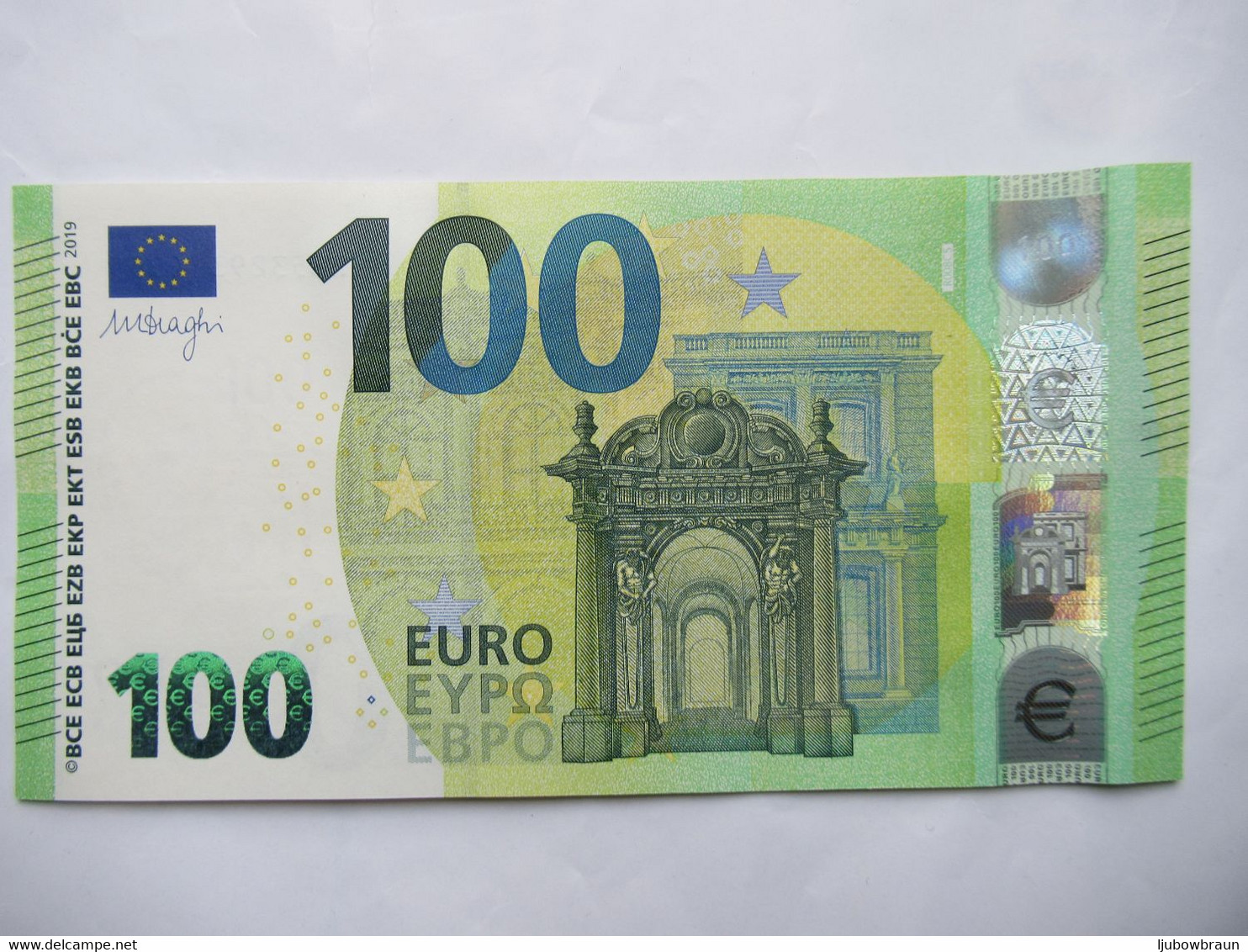 100 Euro-Schein RB(R004, R007, R008, R011)) Draghi Unc. Preiß Für 1x - 100 Euro