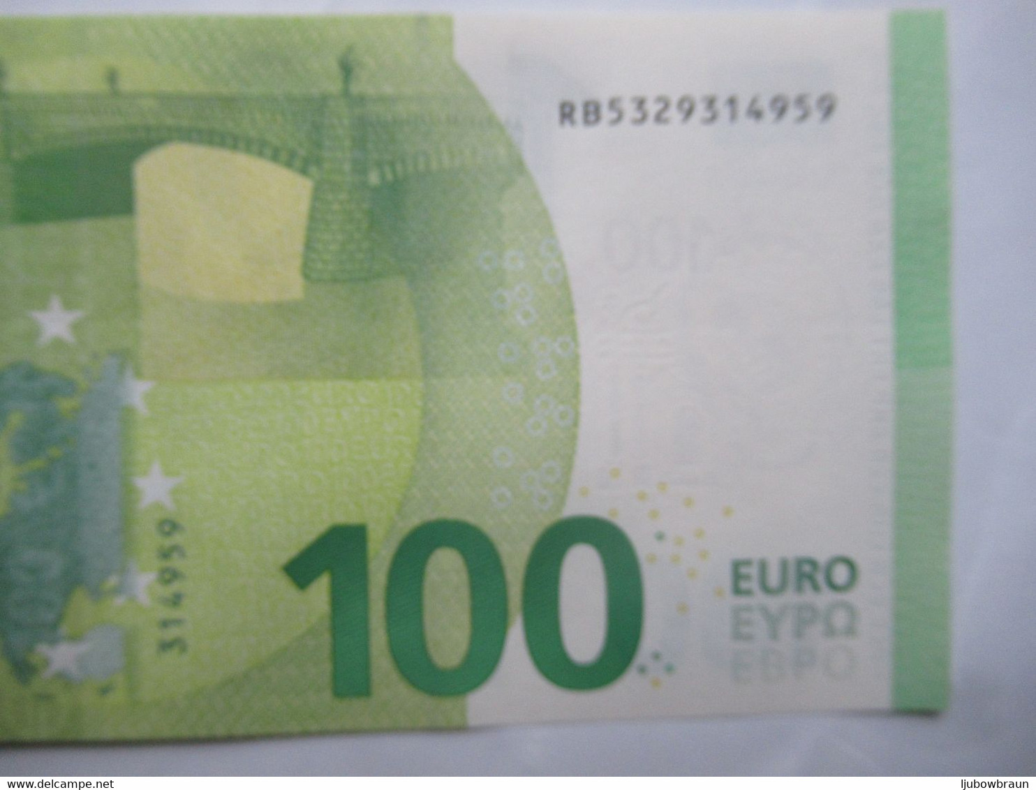 100 Euro-Schein RB(R004, R007, R008, R011)) Draghi unc. Preiß für 1x