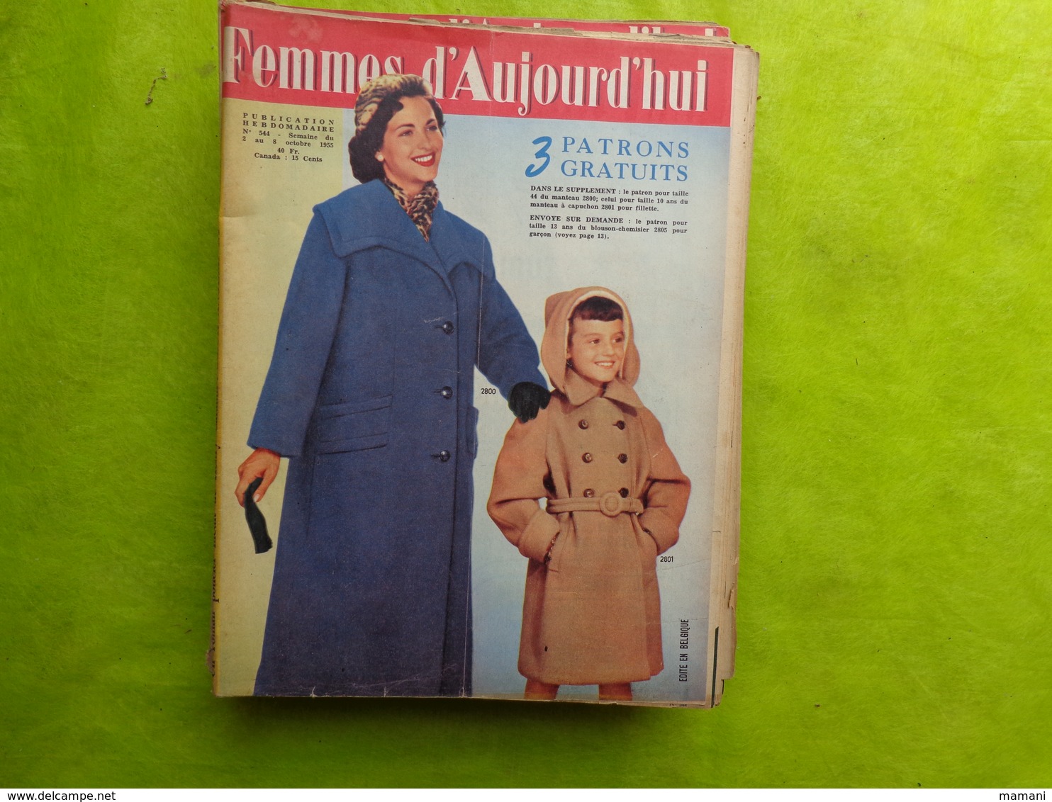 Femmes D'aujoud'hui N° 544 Avec Supplement - Fashion