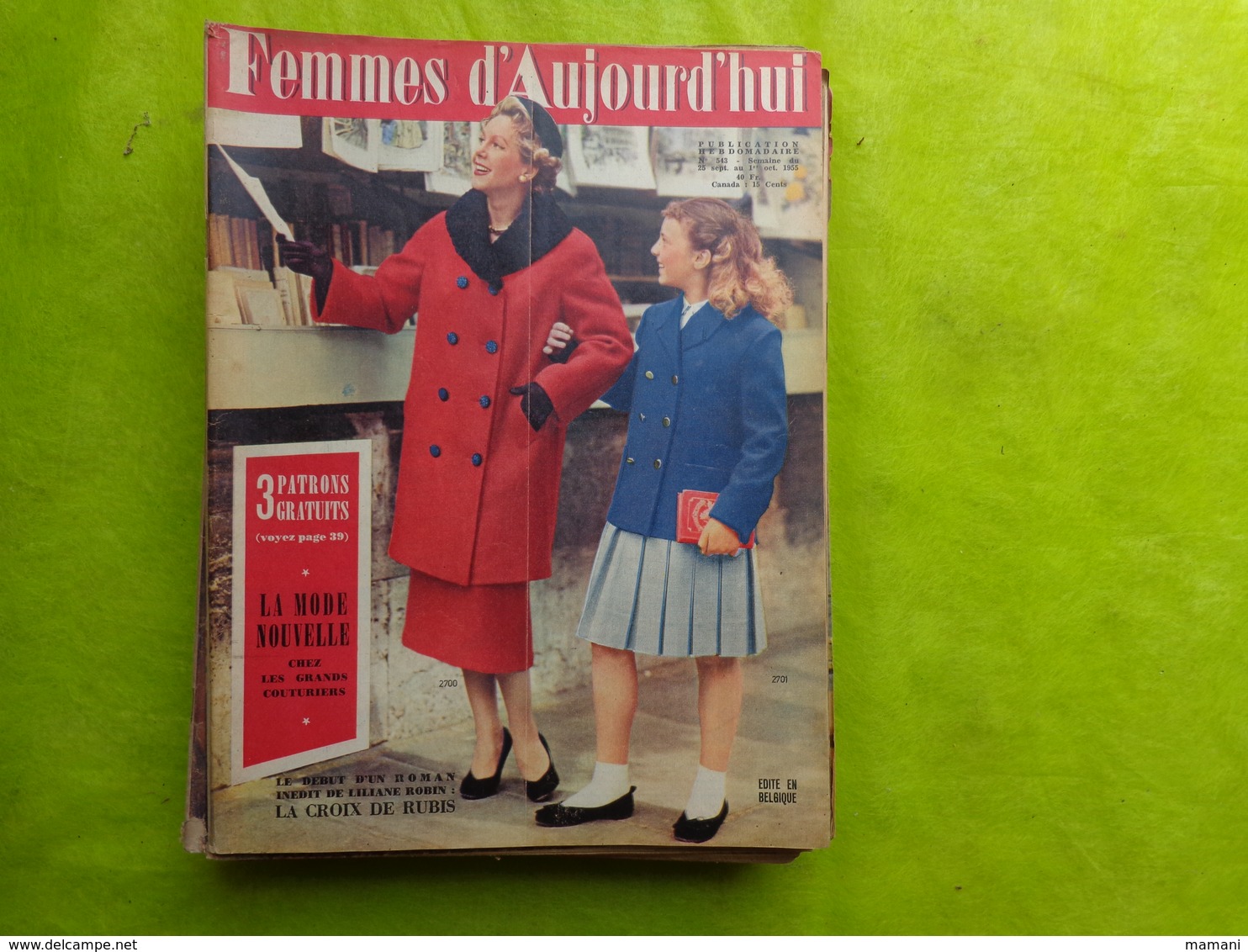 Femmes D'aujoud'hui N° 543 Avec Supplement - Fashion